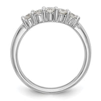 Load image into Gallery viewer, 14K White Gold 5-Stone Shared Prong 1/2 carat Round Complete Diamond Band
