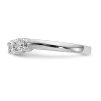 Load image into Gallery viewer, 14K White Gold 5-Stone Shared Prong 3/4 carat Round Complete Diamond Band
