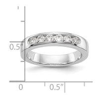 Load image into Gallery viewer, 14K White Gold 6-Stone Diamond Channel Band
