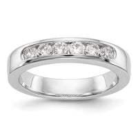 Load image into Gallery viewer, 14K White Gold 6-Stone 1/2 carat VS Round Diamond Complete Channel Band
