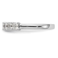Load image into Gallery viewer, 14K White Gold 7-Stone Shared Prong 1 carat Complete Princess Diamond Band

