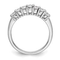 Load image into Gallery viewer, 14K White Gold 7-Stone Shared Prong 1/2 carat Complete Round Diamond Band
