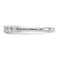 Load image into Gallery viewer, 14K White Gold 7-Stone Shared Prong 1/2 carat Complete Round Diamond Band
