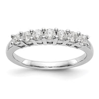 Load image into Gallery viewer, 14K White Gold 7-Stone Shared Prong 1/2 carat Complete Round Diamond Band
