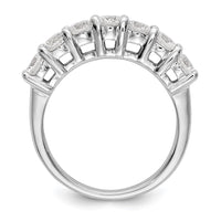 Load image into Gallery viewer, 14K White Gold 7-Stone Shared Prong 3/4 carat Complete Round Diamond Band
