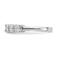 Load image into Gallery viewer, 14K White Gold 7-Stone Shared Prong 1 carat Complete Round Diamond Band
