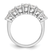 Load image into Gallery viewer, 14K White Gold 7-Stone Shared Prong 1.4 carat Complete Round Diamond Band
