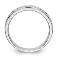 Load image into Gallery viewer, 14K White Gold 7-Stone Diamond Channel Band

