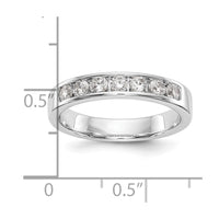 Load image into Gallery viewer, 14K White Gold 7-Stone Diamond Channel Band
