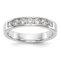Load image into Gallery viewer, 14K White Gold 7-Stone Diamond Channel Band
