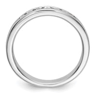 Load image into Gallery viewer, Platinum 7-Stone 1/5 carat Round Diamond Complete Channel Band
