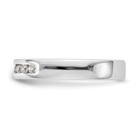 Load image into Gallery viewer, Platinum 7-Stone 1/5 carat Round Diamond Complete Channel Band
