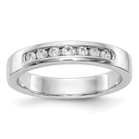 Load image into Gallery viewer, Platinum 7-Stone 1/5 carat Round Diamond Complete Channel Band
