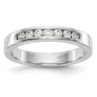 Load image into Gallery viewer, Platinum 7-Stone 1/4 carat Round Diamond Complete Channel Band
