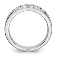 Load image into Gallery viewer, Platinum 7-Stone 3/4 carat Round Diamond Complete Channel Band
