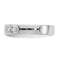 Load image into Gallery viewer, Platinum 7-Stone 3/4 carat Round Diamond Complete Channel Band
