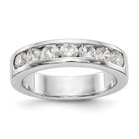 Load image into Gallery viewer, Platinum 7-Stone 1 carat Round Diamond Complete Channel Band
