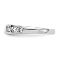 Load image into Gallery viewer, 14K White Gold 7-Stone 1 carat Graduated Round Diamond Complete Channel Band

