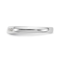 Load image into Gallery viewer, 14K White Gold 7-Stone 1/10 carat Round Diamond Complete Channel Band

