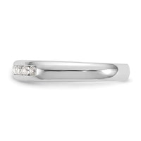 Load image into Gallery viewer, 14K White Gold 7-Stone 1/5 carat Round Diamond Complete Channel Band
