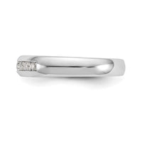 Load image into Gallery viewer, 14K White Gold 7-Stone 1/4 carat Round Diamond Complete Channel Band
