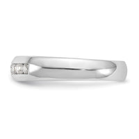 Load image into Gallery viewer, 14K White Gold 7-Stone 1/3 carat Round Diamond Complete Channel Band
