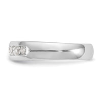 Load image into Gallery viewer, 14K White Gold 7-Stone 1/2 carat Round Diamond Complete Channel Band
