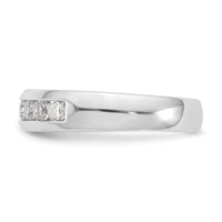 Load image into Gallery viewer, 14K White Gold 7-Stone 1/2 carat Round Diamond Complete Channel Band
