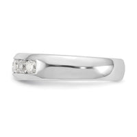 Load image into Gallery viewer, 14K White Gold 7-Stone 5/8 carat Round Diamond Complete Channel Band
