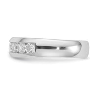 Load image into Gallery viewer, 14K White Gold 7-Stone 3/4 carat Round Diamond Complete Channel Band
