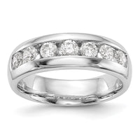 Load image into Gallery viewer, 14K White Gold 7-Stone 1.25 carat Round Diamond Complete Channel Band
