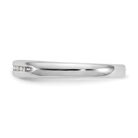 Load image into Gallery viewer, 14K White Gold 7-Stone 1/10 carat Round Diamond Complete Channel Band
