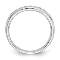 Load image into Gallery viewer, 14K White Gold 7-Stone 1/5 carat Round Diamond Complete Channel Band
