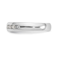 Load image into Gallery viewer, 14K White Gold 7-Stone 1/3 carat Round Diamond Complete Channel Band
