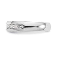 Load image into Gallery viewer, 14K White Gold 7-Stone 1/2 carat Round Diamond Complete Channel Band
