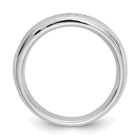 Load image into Gallery viewer, 14K White Gold 7-Stone 1/2 carat Round Diamond Complete Channel Band
