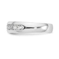 Load image into Gallery viewer, 14K White Gold 7-Stone 5/8 carat Round Diamond Complete Channel Band
