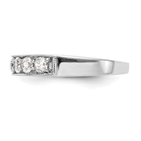 Load image into Gallery viewer, 14K White Gold 7-Stone 3/4 carat Round Diamond Complete Channel Band
