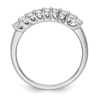 Load image into Gallery viewer, 14K White Gold 9-Stone Shared Prong 1/3 carat Complete Round Diamond Band

