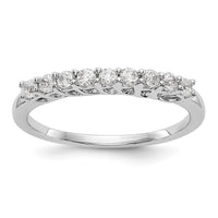 Load image into Gallery viewer, 14K White Gold 9-Stone Shared Prong 1/3 carat Complete Round Diamond Band
