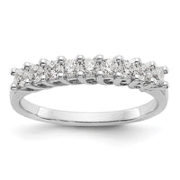 Load image into Gallery viewer, 14K White Gold 9-Stone Shared Prong 1/2 carat Complete Round Diamond Band
