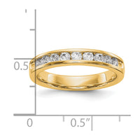 Load image into Gallery viewer, 14K Yellow Gold 9-Stone Diamond Channel Band - A4 Diamonds SI1/SI2 G-I
