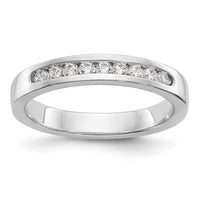 Load image into Gallery viewer, Platinum 9-Stone 1/4 carat Round Diamond Complete Channel Band

