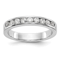 Load image into Gallery viewer, Platinum 9-Stone 1/2 carat Round Diamond Complete Channel Band
