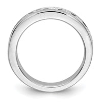 Load image into Gallery viewer, 14K White Gold 9-Stone 1.3 carat AAA Round Diamond Complete Channel Band
