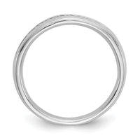 Load image into Gallery viewer, 14K White Gold 9-Stone 1/5 carat Round Diamond Complete Channel Band
