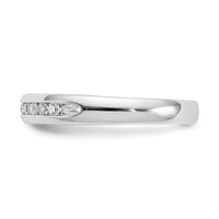 Load image into Gallery viewer, 14K White Gold 9-Stone 1/5 carat Round Diamond Complete Channel Band

