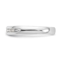 Load image into Gallery viewer, 14K White Gold 9-Stone 1/5 carat Round Diamond Complete Channel Band
