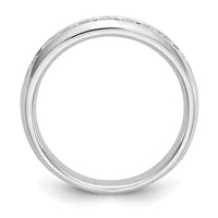 Load image into Gallery viewer, 14K White Gold 9-Stone 1/2 carat Round Diamond Complete Channel Band
