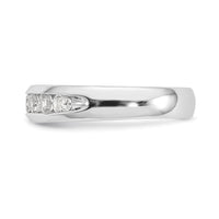 Load image into Gallery viewer, 14K White Gold 9-Stone 5/8 carat Round Diamond Complete Channel Band
